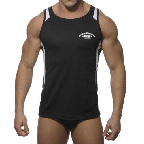 TS018 Training Tanktop BLACK/WHITE